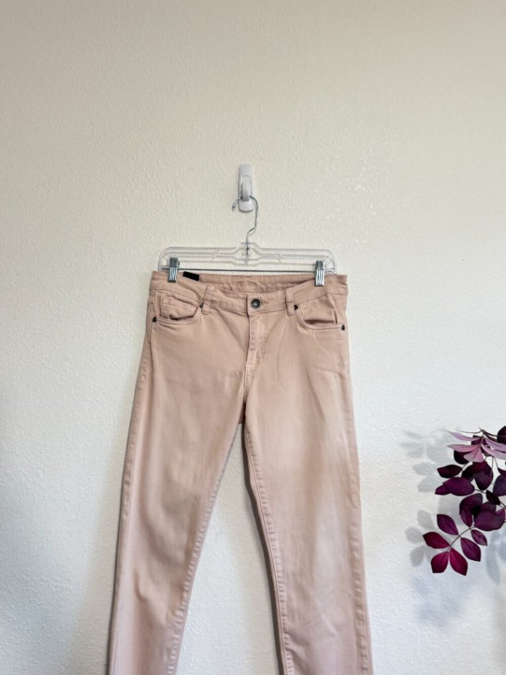 Kut From The Kloth Amy Crop Straight Leg Jeans Blush Rose Size 6 - Picture 7 of 10